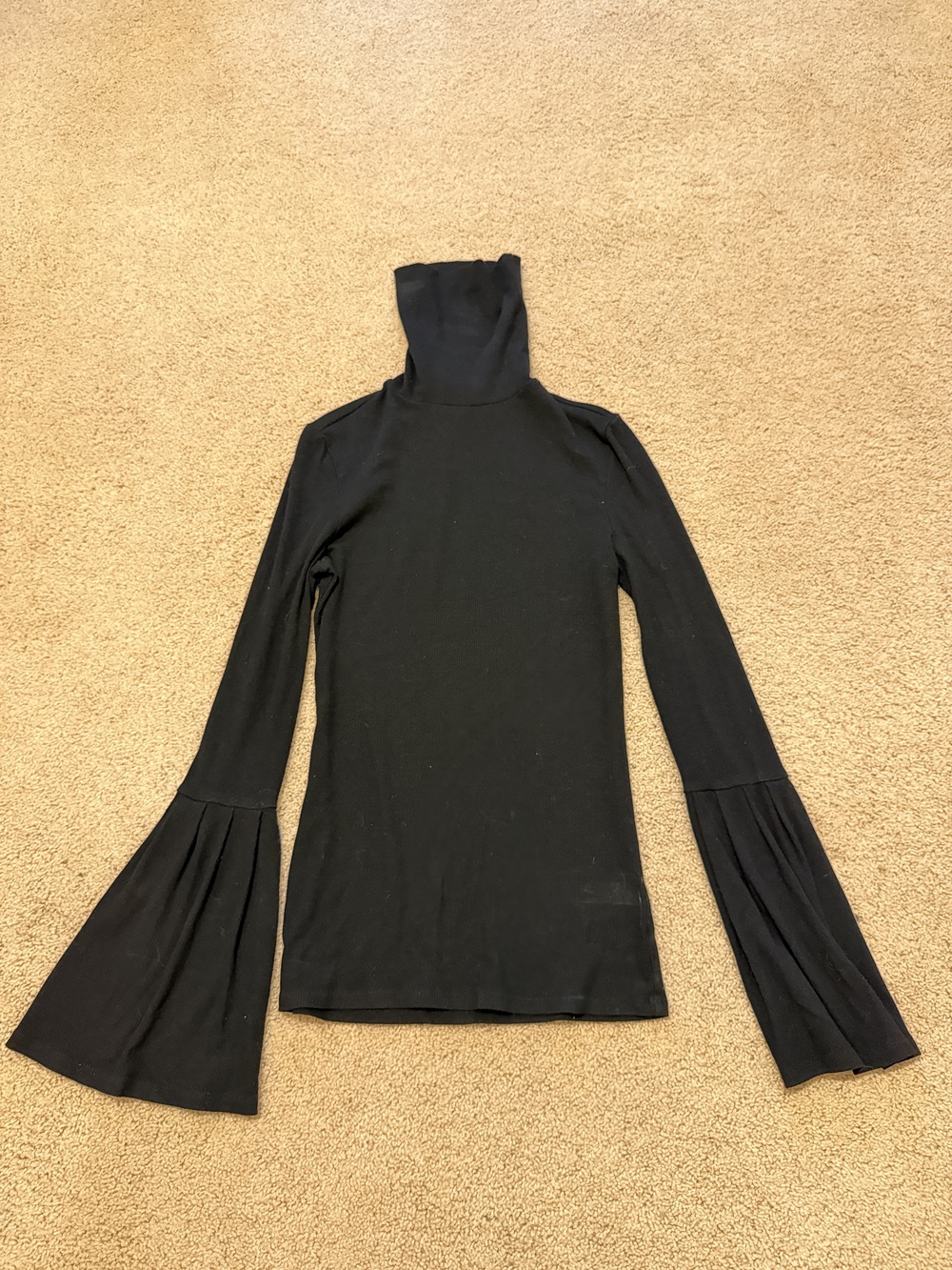 PAIGE Kenzie Turtleneck Top - Size S - Black